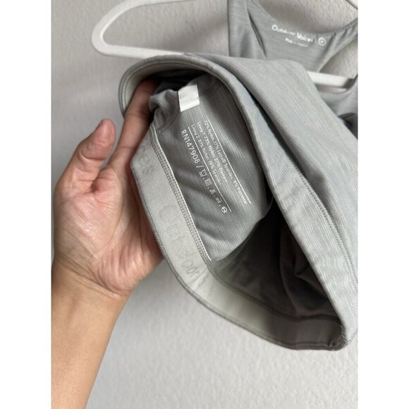 Outdoor Voices Sports Bra Women's Size Medium Gray Tech Sweat Crop Athletic - Picture 7 of 13